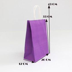 Paper bag with twisted handles 33*26*12cm, 12pcs