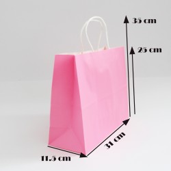 Paper bag with twisted handles 25*31*11.5 cm, 12pcs