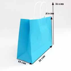 Paper bag with twisted handles 25*31*11.5 cm, 12pcs