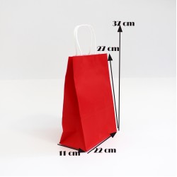 Paper bag with twisted handles 27*22*11cm, 12pcs