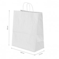 Paper bag with twisted handles 39*32*17cm, 1pcs