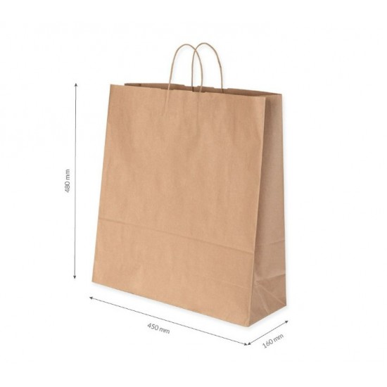 Paper bag with twisted handles 45*48*16cm, 1pcs