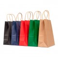 Paper bags with twisted handles