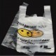 Shopping bags with handles, HDPE, 38*42+15cm, 100pcs, transparent