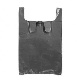 Shopping bags with handles, 65*75+15cm, 100pcs, black