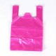 Shopping bags with handles HDPE 40*45+15cm, 100pcs, pink