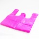 Shopping bags with handles HDPE 40*48+16cm, 100pcs, pink