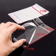 Bags with hole and self-adhesive film OPP 7*8.5cm, 100pcs