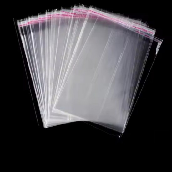 Transparent bag self-sdhesive sealing bags,25 micro,10*11+3cm, 200pcs