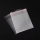 Transparent bag self-sdhesive sealing bags,25 micro,13*13+3cm, 200pcs