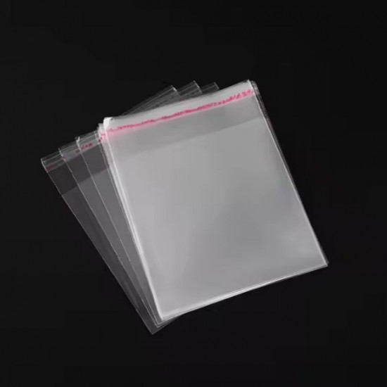 Transparent bag self-sdhesive sealing bags,25 micro,15*15+3cm, 200pcs