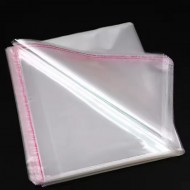 Transparent bag self-adhesive sealing bags OPP with hole,40*45+5cm, 100pcs