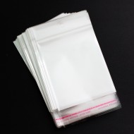 Bags with hole and self-adhesive film OPP 13*20cm, 100pcs