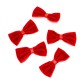 Velvet bows 7cm, 5pcs