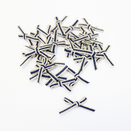 Fabric bows 2.5cm, 25pcs