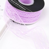 Mežģīņu lente 4cm/22m, "lavender"