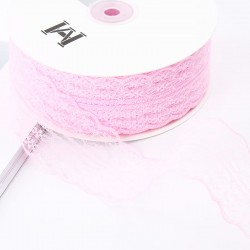 Mežģīņu lente 4.5cm/45m, "pink"