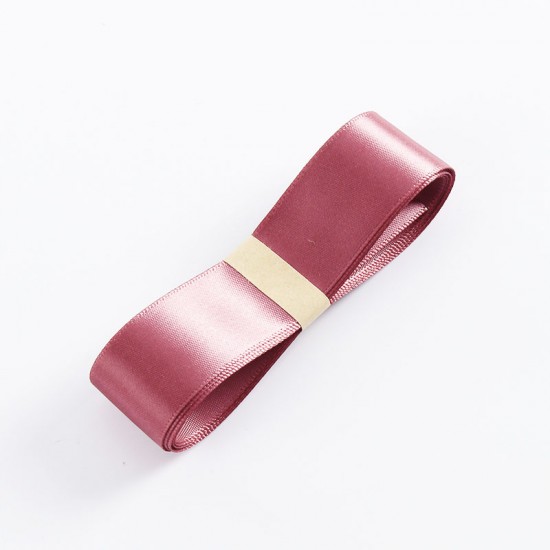 Satīna PREMIUM lente krāsa "cinnabar" 2.5cm/40m