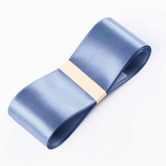 Satīna PREMIUM lente krāsa "blue smoke" 3.8cm/45m