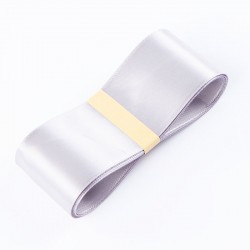 Satīna PREMIUM lente krāsa "grey" 3.8cm/45m