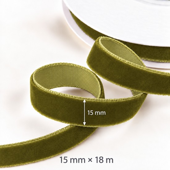 Samta lente, olive, 15 mm×18 m