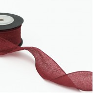 Ribbon WEDDING 4cm/25m, bordo