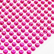 Self adhesive rhinestones  d6mm ,260pcs, fuchsia