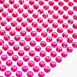 Pašlīmējošās pērlītes d6mm ,260 gab., "fuchsia"