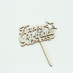 Svētku topperis HAPPY BIRTHDAY 1gab.