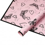 Waterproof flower and gift wrapping paper BUTTERFLY LOVE 20sheets