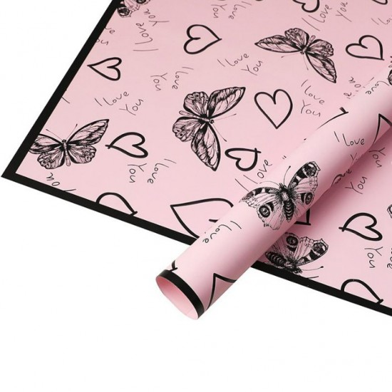 Waterproof flower and gift wrapping paper BUTTERFLY LOVE 20sheets
