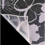 Ūdensizturīgais ziedu iepakojums BUTTERFLY TRANSPARENT 20loksnes, "pink"