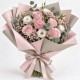 Double-Sided Matte Flower & Gift Wrapping CANDY – Light Pink / Taupe (20 sheets)