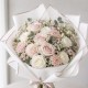 Водостойкая плёнка для упаковки цветов GOLDEN ROSE, White, 20 листов
