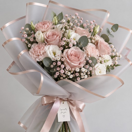 Ūdensizturīga ziedu iesaiņošanas plēve GOLDEN ROSE, Transparent, 20 loksnes