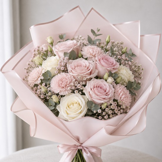 Ūdensizturīga ziedu iesaiņošanas plēve GOLDEN ROSE, Peony, 20 loksnes
