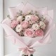 Waterproof Flower Wrapping Film GOLDEN ROSE, Soft Pink, 20 sheets