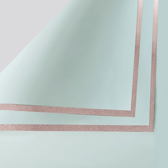 Упаковка для цветов плёнка GOLDEN ROSE 20листов, "pastel green"