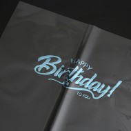 Waterproof flower film transparent HAPPY BIRTHDAY 15sheets