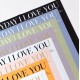 Упаковка для цветов и подарков EVERY DAY I LOVE YOU 20листов