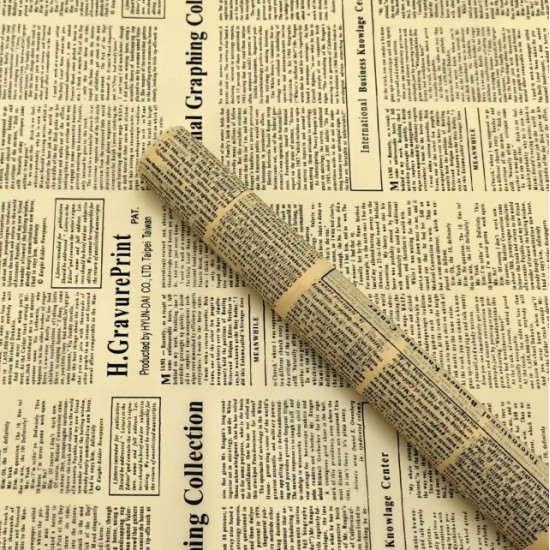 Ūdensizturīgais ziedu iepakojums NEWSPAPER 20loksnes