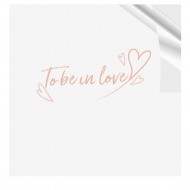 Ziedu plēve caurspīdīga TO BE IN LOVE 20loksnes