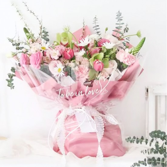 Упаковка для цветов TO BE IN LOVE, прозрачная, 20листов