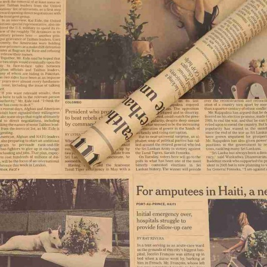 Упаковочная бумага NEWSPAPER 50х70см 20 листов