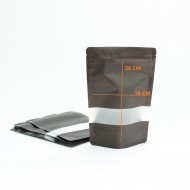Maiss DOYPACK ar zip lock aizdari 18*26+4cm, kr. melnā, 10gab.