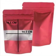 Maiss DOYPACK ar zip lock aizdari 10,5*16,5+4cm, kr.sarkana, 10gab.