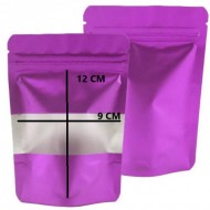 Пакет DOYPACK с застёжкой zip-lock 9*12+3,5см, Фиолетовый, 10шт.