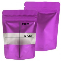 Maiss DOYPACK ar zip lock aizdari 13*19+4cm, kr. Purple, 10gab.