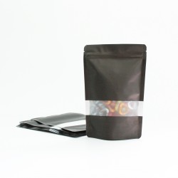 DOYPACK bag with zip-lock 10*14+3cm, black, 10pcs