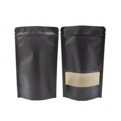 DOYPACK bag with zip-lock 20*29+5cm, black, 10pcs